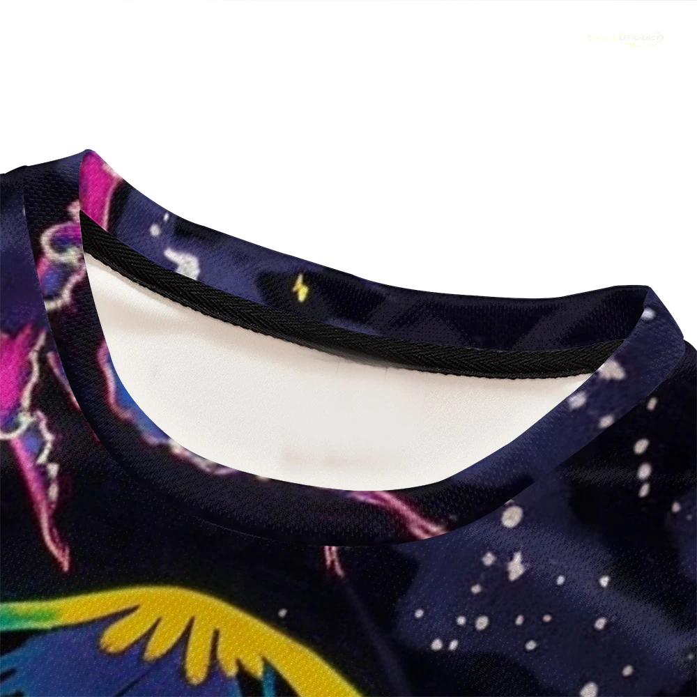 Trendy Neon Jellyfish Men’s  T-Shirt 3D Printed High Quality Short Sleeve Tops Cartoon Casual Hip Hop Fashion Man T Shirts