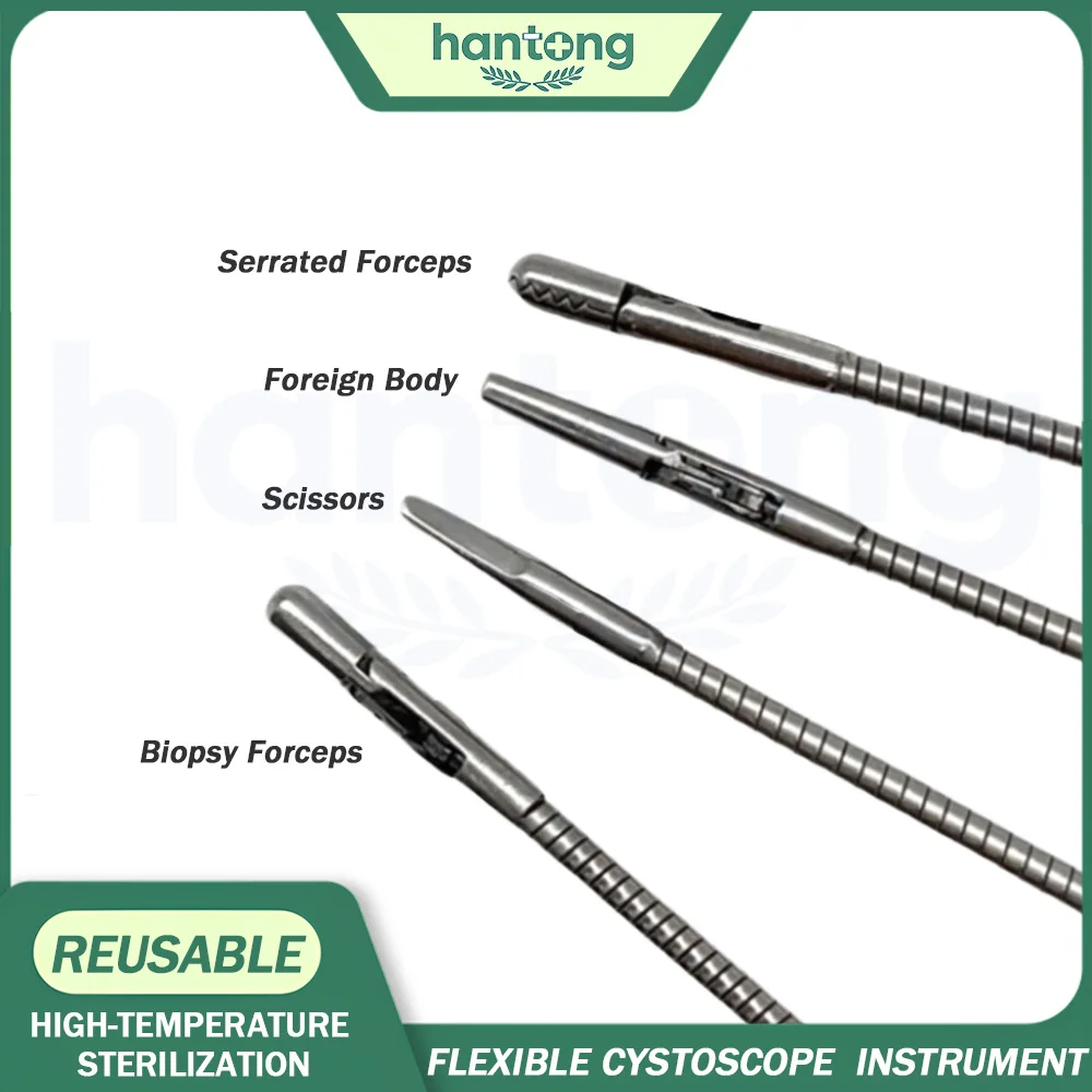 Reusable Urological Instruments Urethroscope Cystoscope Flexible Foreign Body Forceps Flexible Biopsy forceps For Endoscopy