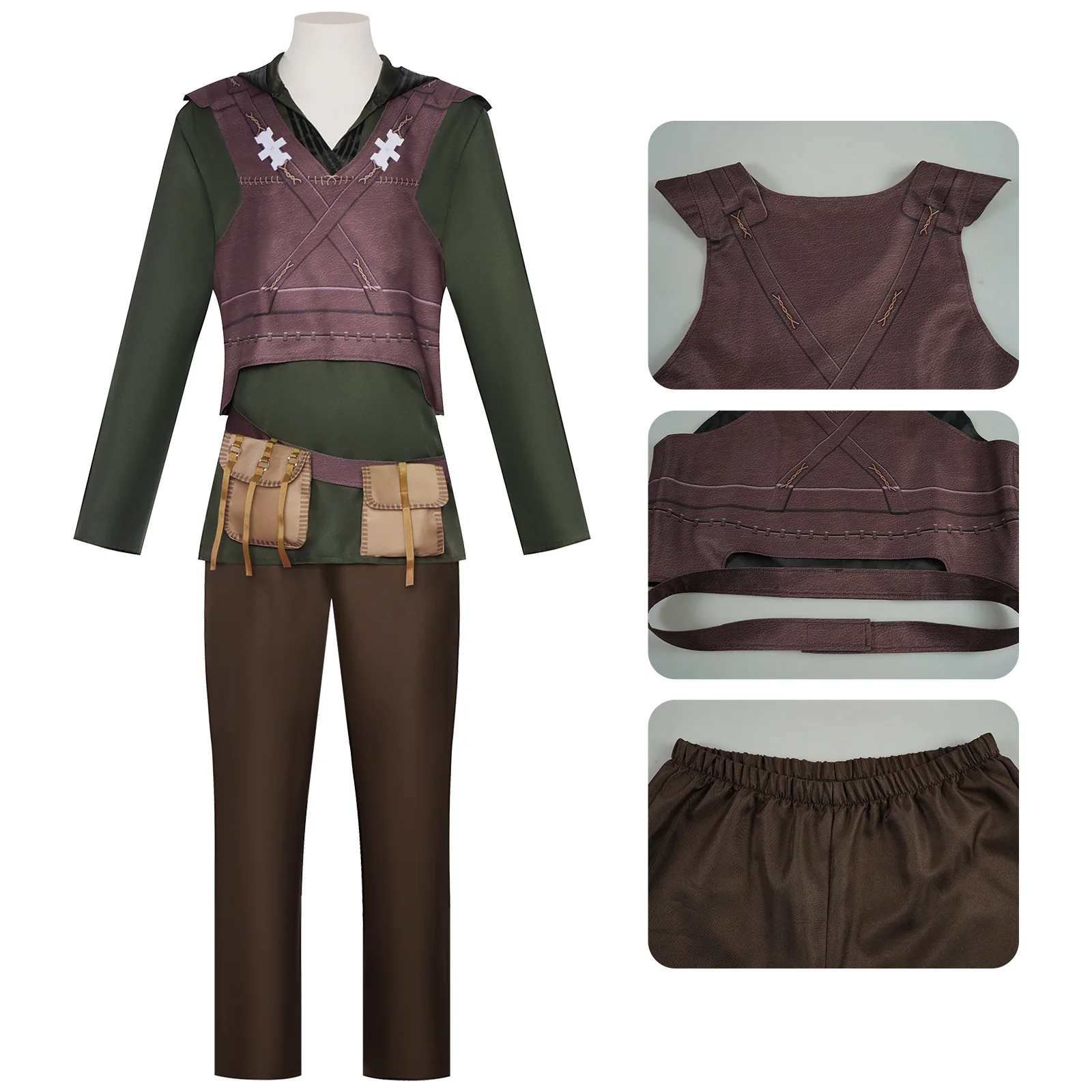 Movie Hiccup Horrendous Haddock III Cosplay Costume Dragon Uniform Man Halloween Carnival Cosplay Hiccup Clothes view 2