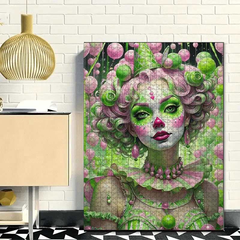 500/1000 Pieces Jigsaw Puzzle Green Beauty Design Jigsaw Puzzle Educational Toy for Kids Children 's Games Christmas Gift