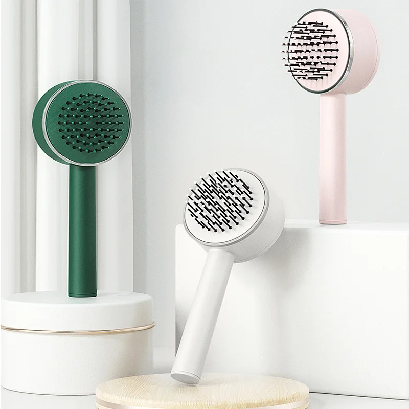 Self Cleaning Hair Comb Scalp Massage Hair Brush Women Curly Hair Detangler Styling Tools for Women's Hair Brush Dropshipping