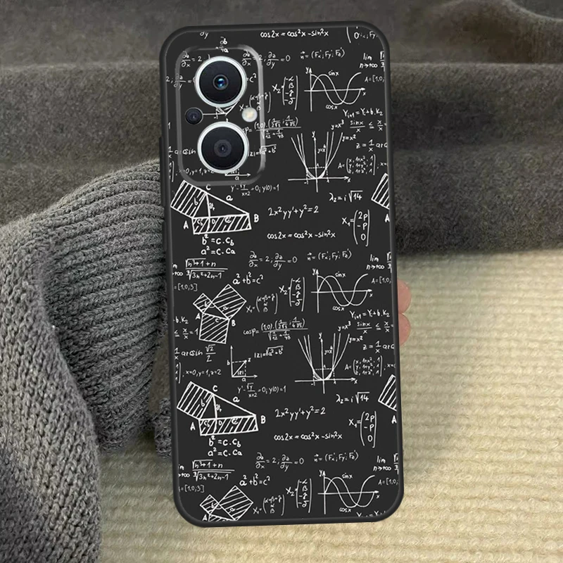 العلوم الرياضيات الفيزياء الصيغ جراب هاتف ل ممن لهم رينو 12 12F 13 13F 11 8T 7 8 10 برو ممن لهم البحث X8 X6 برو X3 X5 لايت غطاء