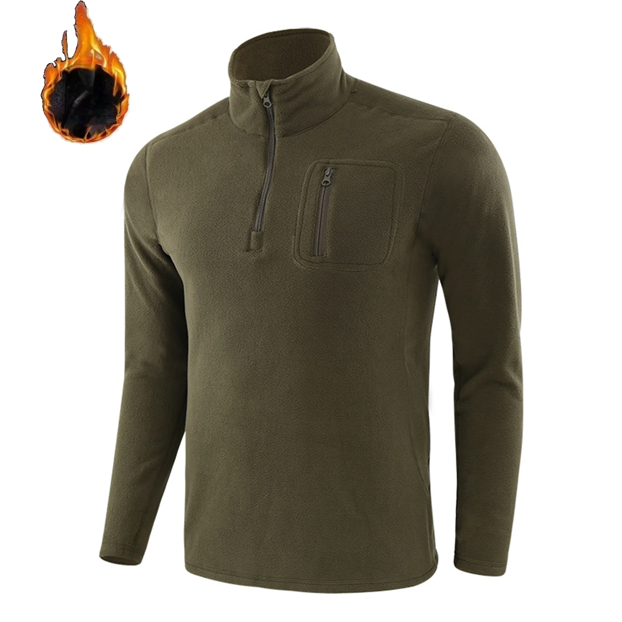 

Мужская тактическая флисовая куртка для тренировок на открытом воздухе, рейнджер, поло с теплой подкладкой, походная, кемпинговая, военная ветровка, осенние и зимние топы