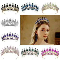 Wedding Hair Accessories Baroque Rhinestone Crystal Crown Tiara Wedding Crown Headdress Party Crown Bridal Hair Jewelry Tiaras