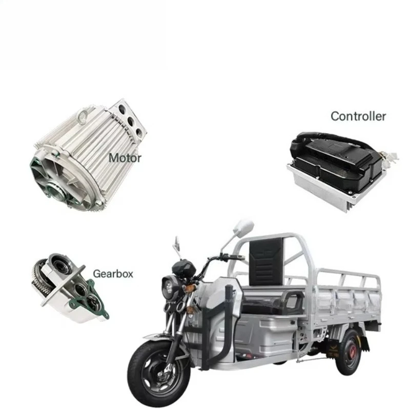 Low Voltage Powertrain High Energy Conversion EV Motor 72/96V 3/4/5kw High Speed for Motorcycle 3-wheel Vehicle Y001