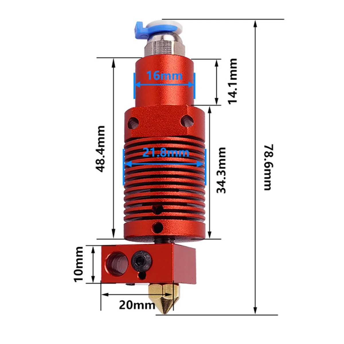 3D Printer Hotend Kit for Ender-3 S1 PRO Extrusion Assembled Extruder