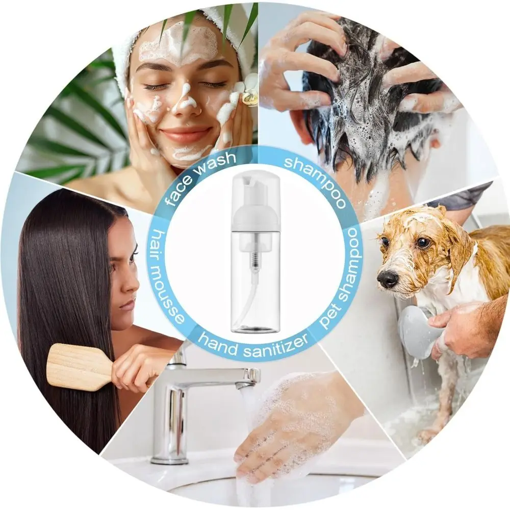 Portable 30/50ml Foam Pump Bottle Clear Plastic Foam Bottle Empty Soap Bottle Cosmetics Packaging