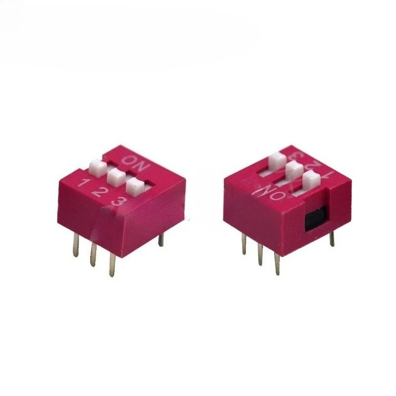 Dial switch ds-03 dial switch 3-digit side insert 2.54mm pitch dial switch