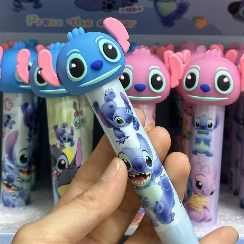 Penghapus Tekan lipstik Disney Stitch penampilan desain tidak kotor tangan alat tulis grosir hadiah perlengkapan kantor sekolah penghapus