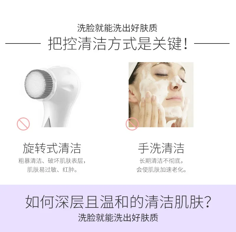 Handheld multi-function ultrasonic pore cleaning electric  hot compress beauty silicone face brush facial cleansing device