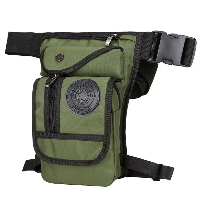 Men Waterproof Nylon Drop Leg Bag Fanny Waist Pack Thigh Belt Hip Bum Motorcycle Riding Multi-purpose Pouch