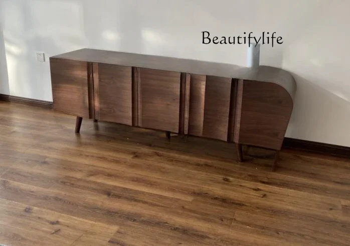 

North American retro dining side cabinet villa entrance cabinet living room decoration cabinet