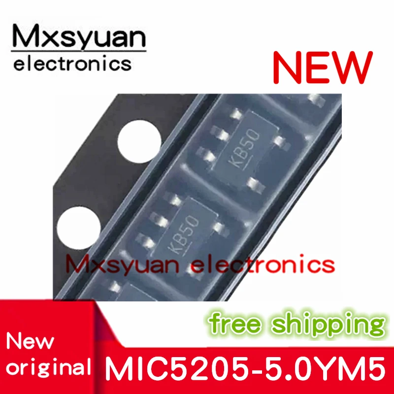 50PCS~100PCS/LOT MIC5205-5.0YM5 MIC5205-5.0YM5-TR KB50 LM50 SOT23-5 Mxsyuan 100% New original