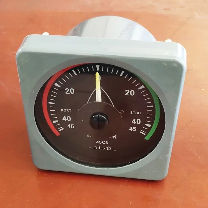 Suitable for Ship Hydraulic Rudder Electric Sensing Rudder Angle Gauge Display, Ship Orientation Pointer Instrument Rudder Angle