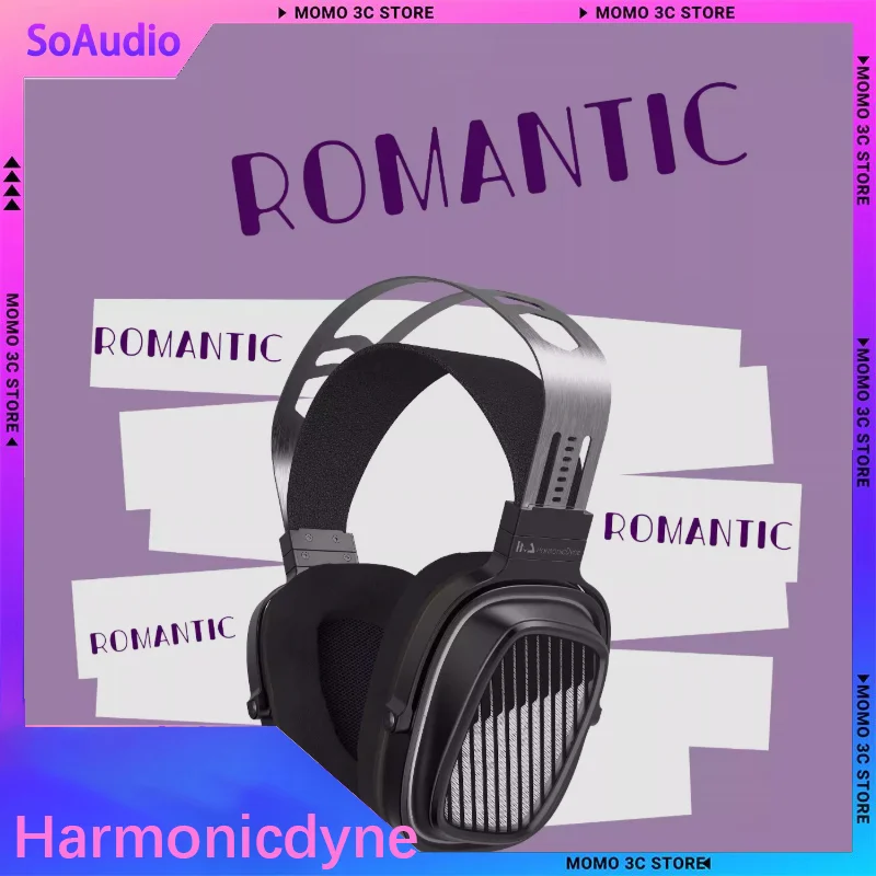 

Наушники HarmonicDyne Romantic с открытым задним корпусом, полноразмерные, с 60-мм драйвером из бамбукового волокна и биокомпозита, со съемным балансным кабелем 4,4 мм