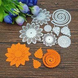 AOKEDIY flowers background Metal Cutting Dies Stencils For DIY Scrapbooking Decorative Embossing Handcraft Template