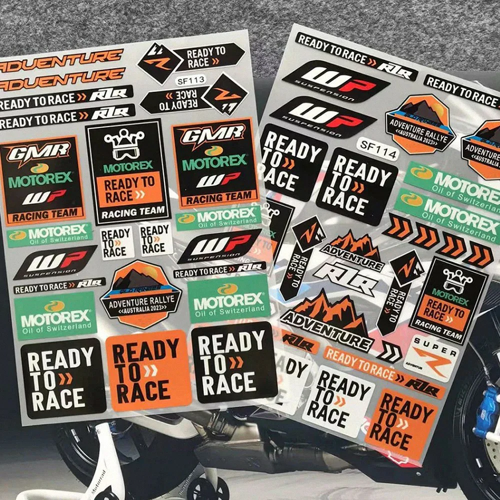 For KTM Helmet Sticker Motorcycle Accessories EXC EXCF Duke Super R S Adventure 125 200 250 300 390 450 500 690 790 890 990 1290