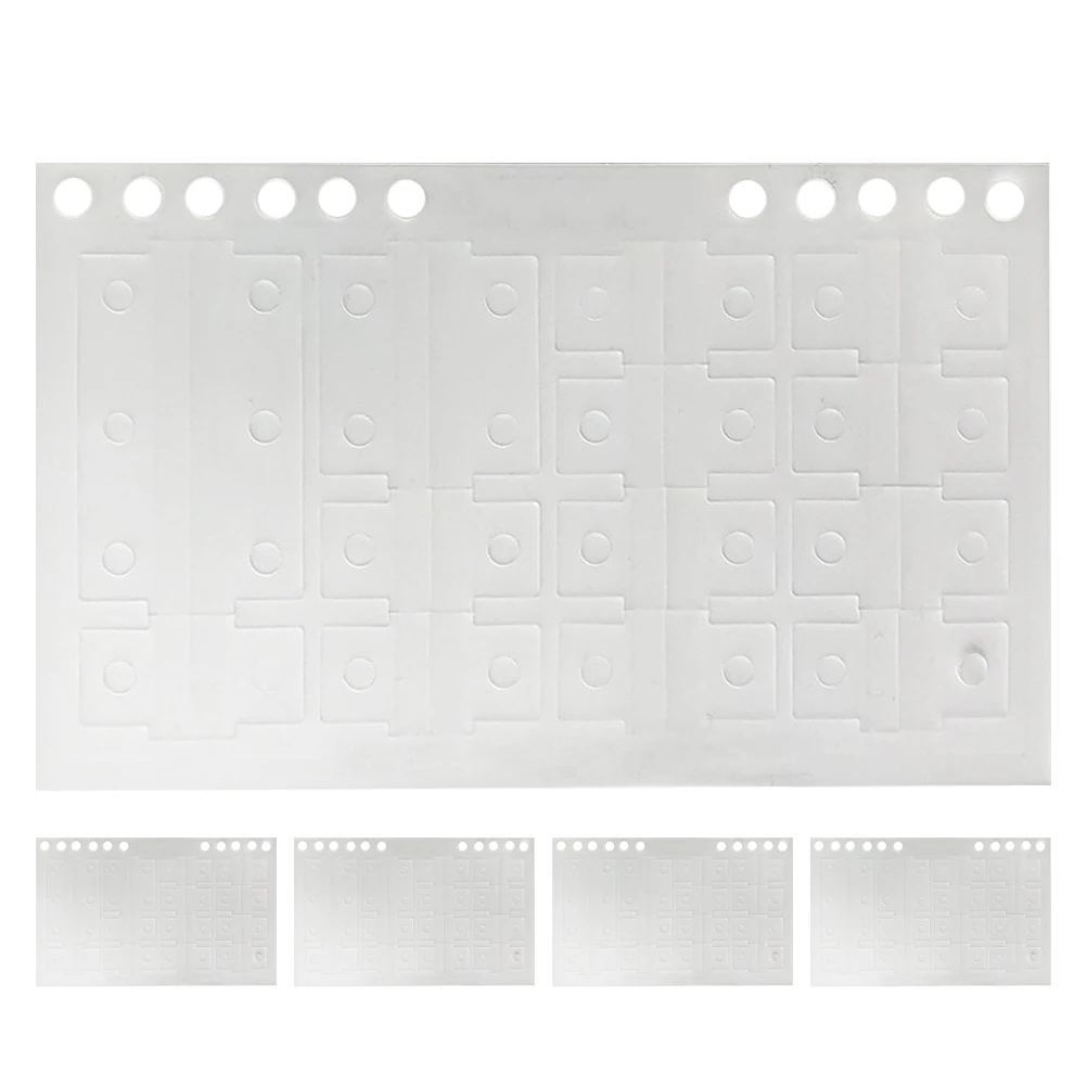 5 أوراق من علامات التبويب اللاصقة المحمولة لأجهزة الكمبيوتر المحمولة، ملصق تعزيز الفتحات، واقيات الصفحات الشفافة، ملف لوازم التعليقات التوضيحية للكتاب