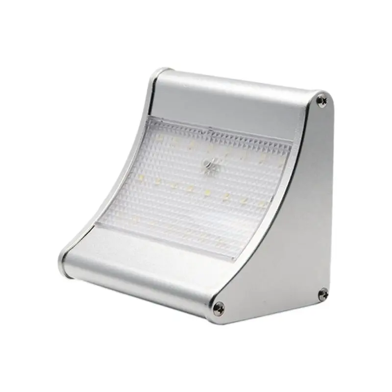 ホットトレンド-屋外中庭防水ソーラーウォールライトledボディセンサーライトウォールライトガーデン照明ウォールライト24ライト