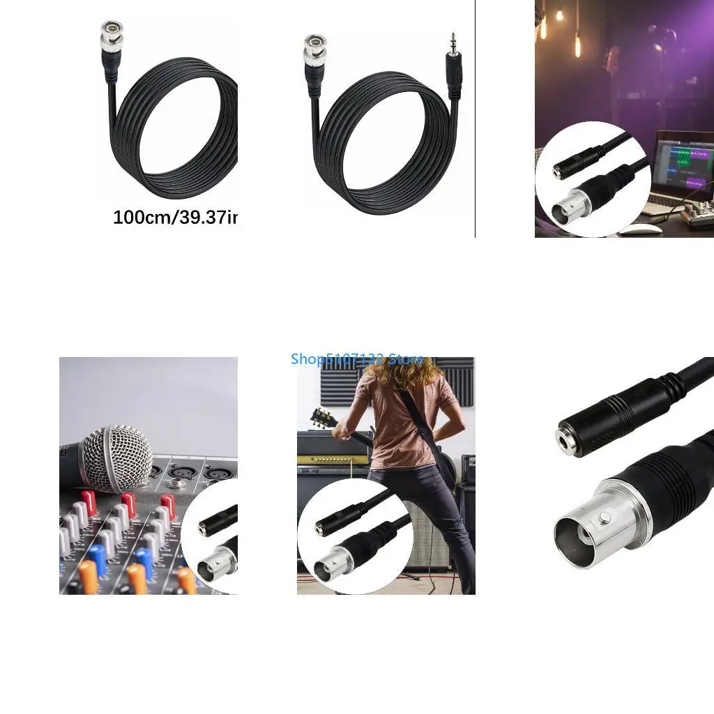 87HD BNC To 3.5mm Adapters Cable For Video And Sound Signals Transmission In Surveillances Systems