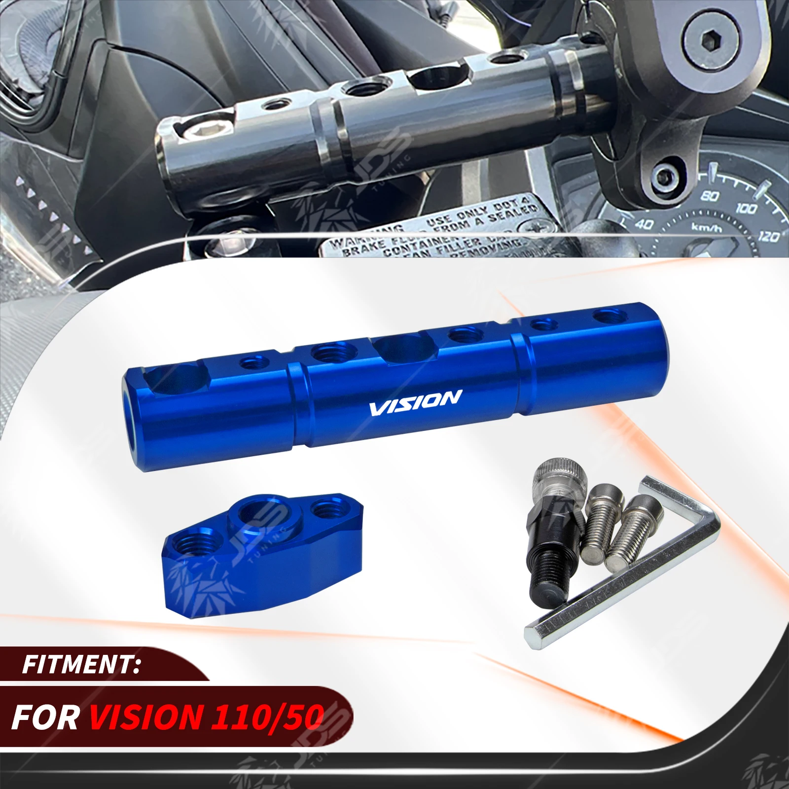 For HONDA VISION 110/50 Multifunction Cross Bar Handlebar Crossbar Phone GPS Extension Holder Accessories Parts