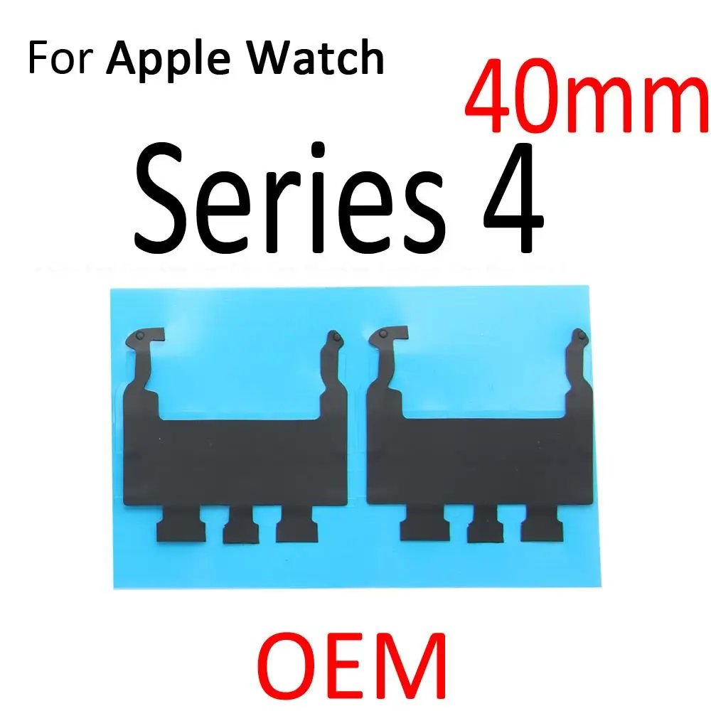 2 peças para apple watch série 9 8 7 6 4 5 se 2022 2020 preto calor lcd cabo flexível adesivos cola peças de reparo