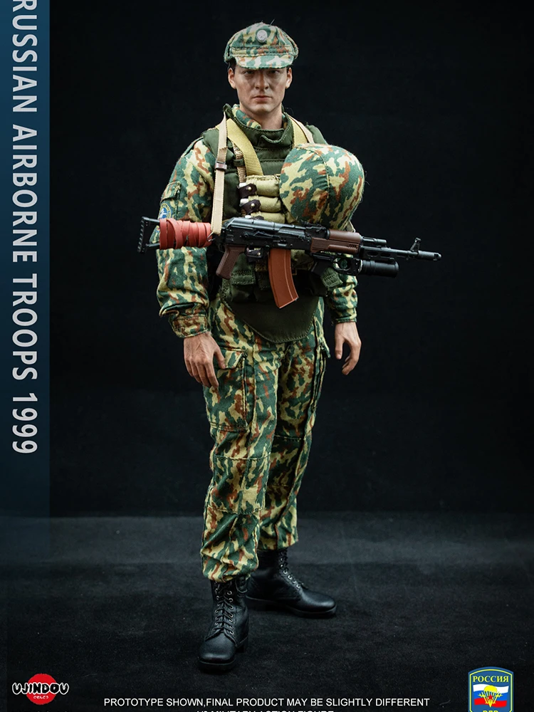UJINDOU UD9049 1/6 Rosyjskie Siły Powietrznodesantowe 1999 Figurka Akcji w Odzieży Wojskowej, Bojówka w Dżungli, Delikatny Model Żołnierza Męskiego 12 cali
