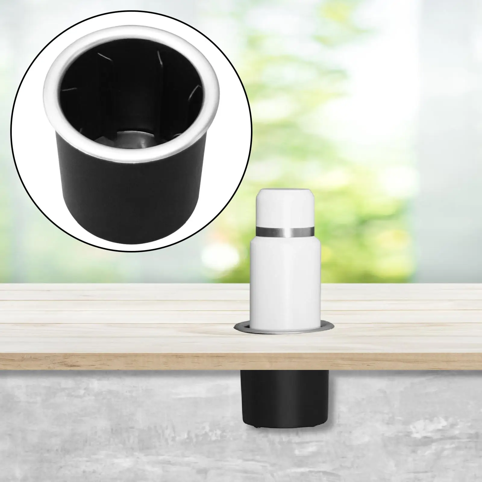 

Recessed Cup Drink Holder DIY Beverage Storage Organizer for RV Boat Yacht