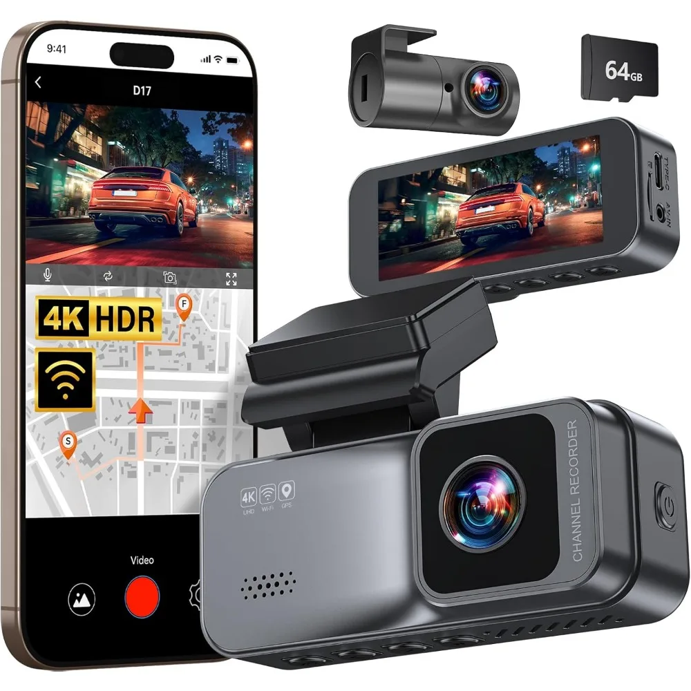 4K/2.5K Dash Cam Fr…