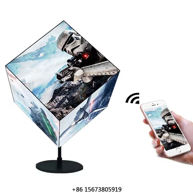 

Wifi 4g Control 3d Magic Led Screen P2.5 P3 P4 LED Pixel Video Cube Led Display Screen for Advertising