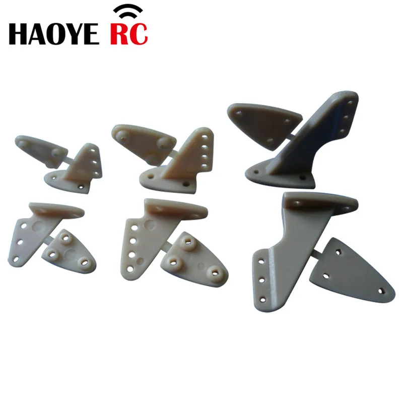 Haoye 20 Pcs Nylon Pin Horn/ Zip Horns Without Screws For RC Airplanes Parts Electric Planes Foam Model Replacement Accessories