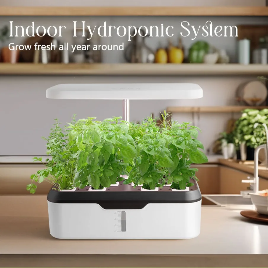 Cross-border household smart vegetable plant growth machine Amazon 12-hole hydroponic planter, soilless cultivation and planting