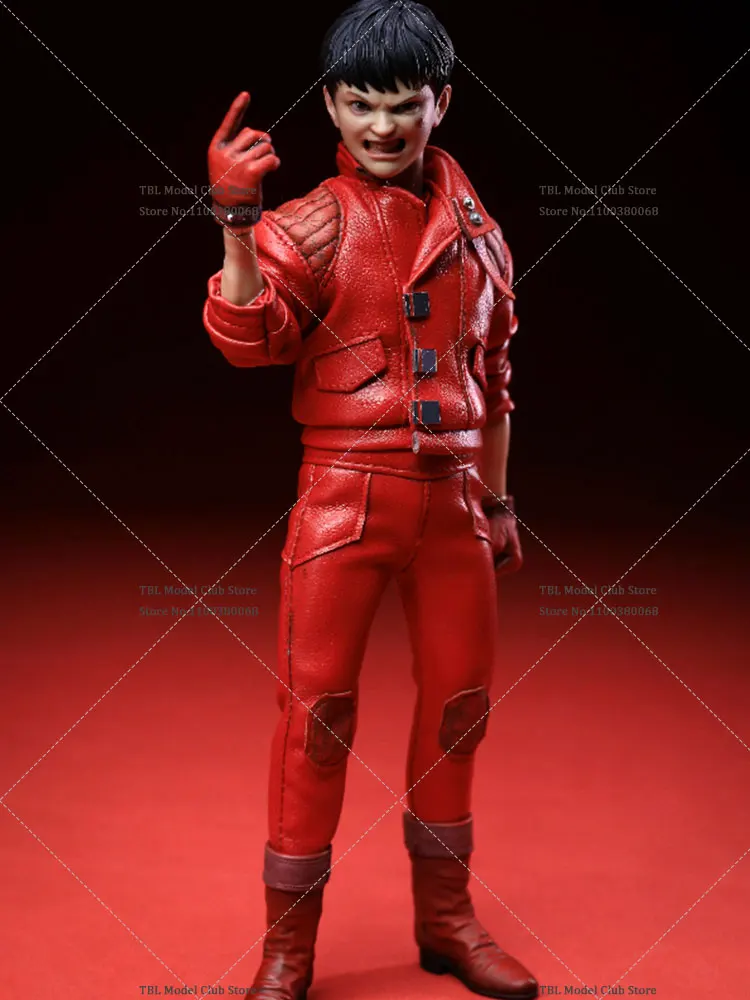 SACRED TOYS 001 1/12 Scale Male Soldier Motorcycle Boy Red Leather Clothes Full Set 6inch Action Figure Doll