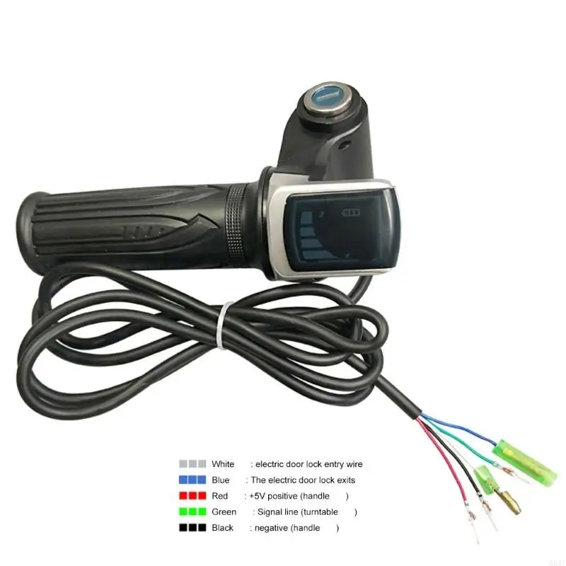 

Q84C Electric Scooters Throttles Grip Regulable Electric Bicycles Handlebars Throttles for Smooth Accelerations