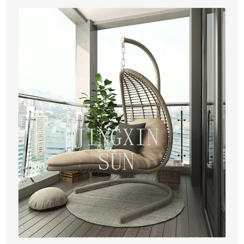 rattan weave recliner, swing, Nordic household, indoor rocking chair, balcony, lazy person, internet,