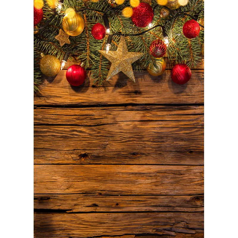 Christmas Wooden Planks Theme Photography Background Snowman Children Portrait Backdrops For Photo Studio Props 211220 SDMB-01