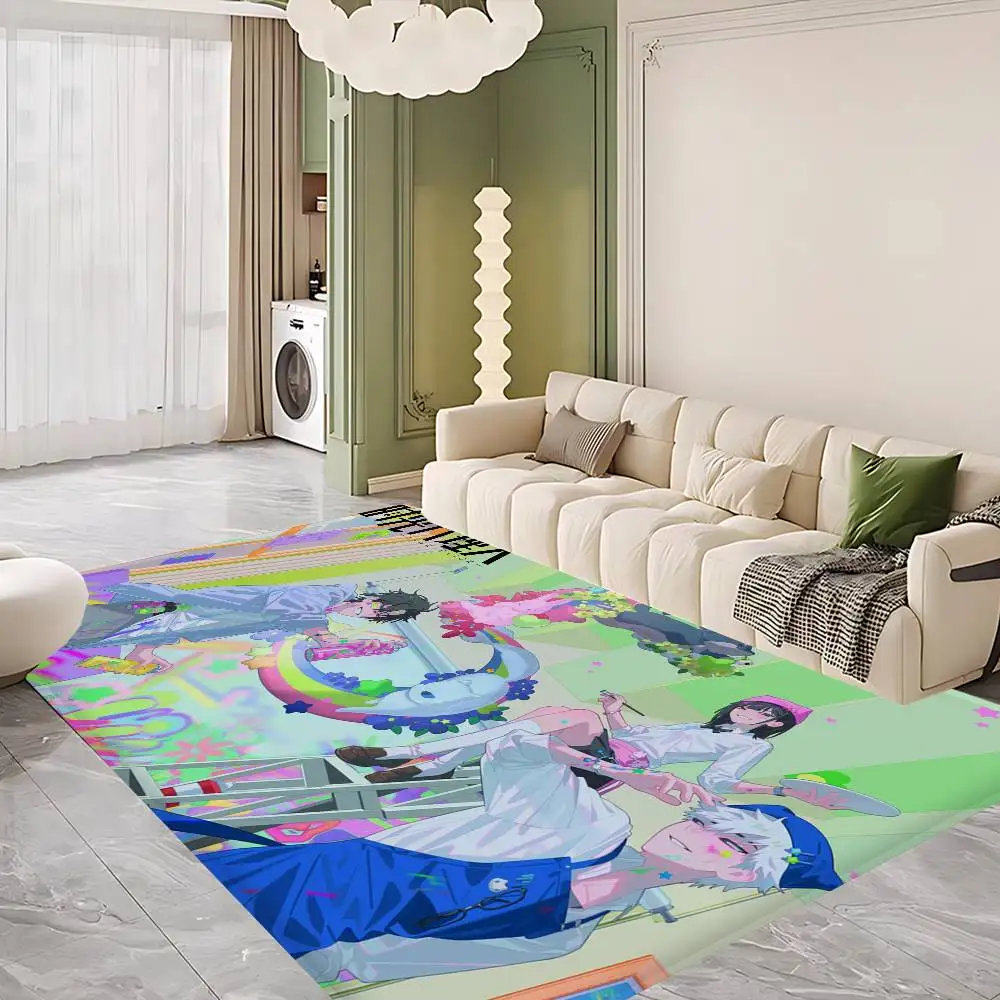Hot Bl Anime L-link Click Door Mat Nordic Style Bedroom Living Room Doormat Home Balcony Anti-Slip Alfombra
