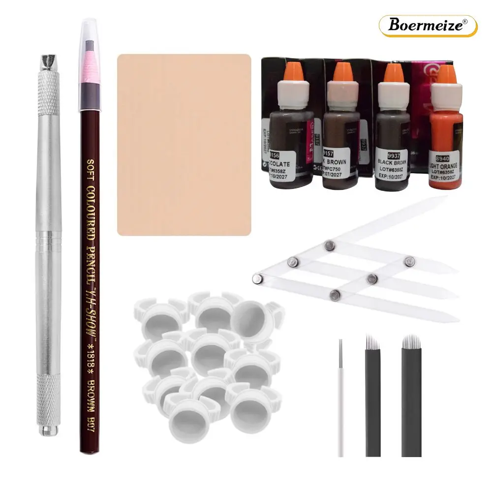 Professional Eyebrows Microblading Pigment Kit Starter Microblading Kit Supplies Microblading Creamy Pigment