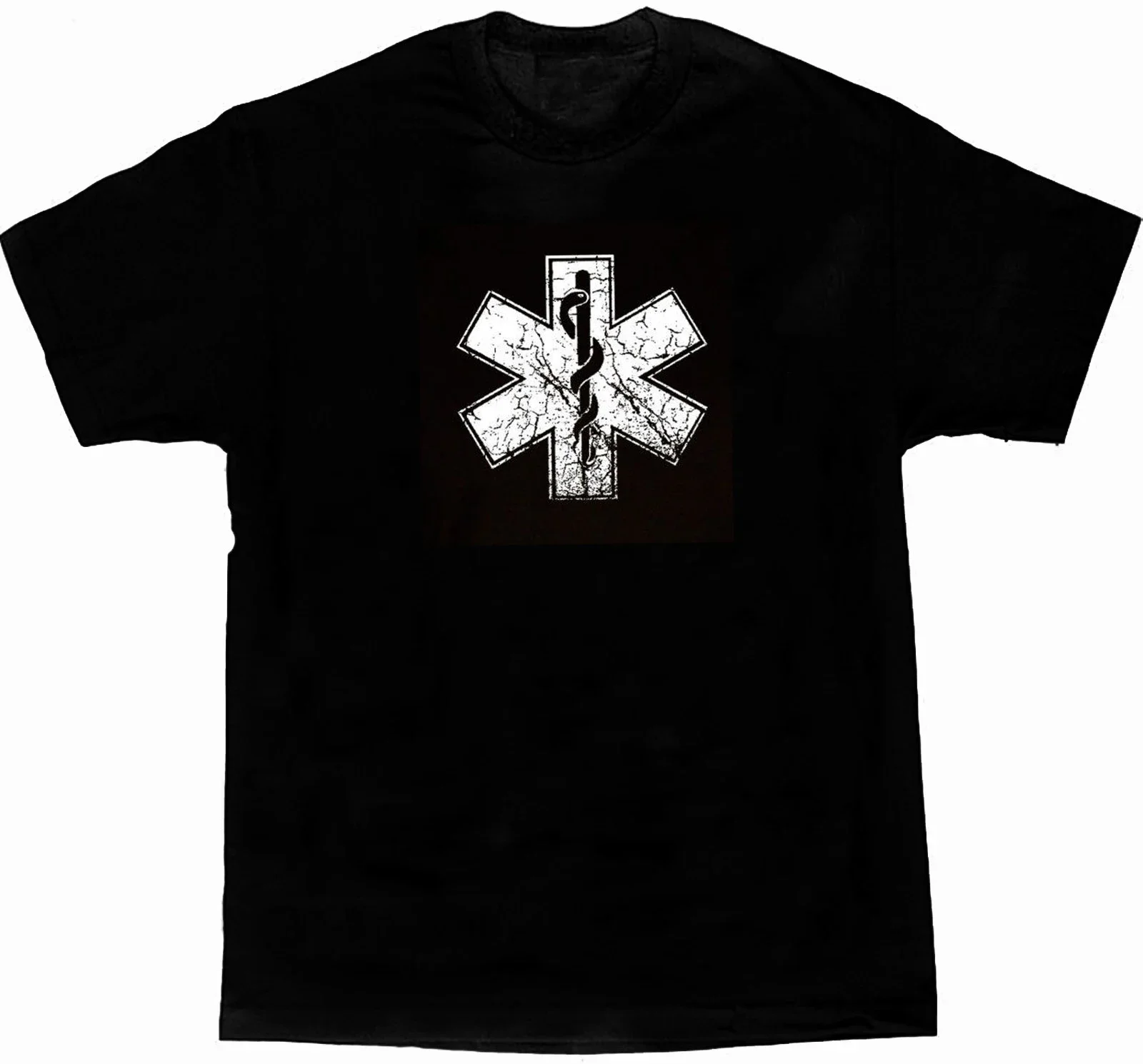 Paramedic Distressed Star of Life Symbol Medic Gift Mens T-Shirt. Summer Cotton Short Sleeve O-Neck Unisex T Shirt New S-3XL