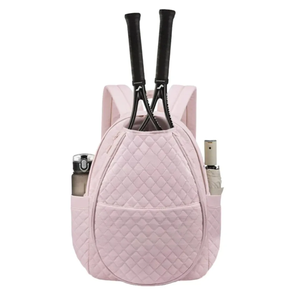 

Large Capacity Tennis Crossbody Backpack Zipper Closure Adjustable Strap Lightweight Sling Bag Waterproof Multipurpose