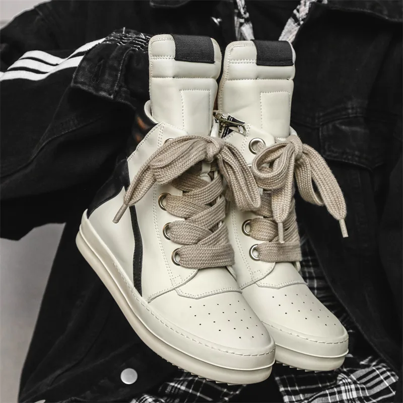 

Мужские зимние модные ботинки в уличном стиле, увеличивающие рост мотоциклетные ботинки для взрослых, спортивная повседневная обувь, кроссовки