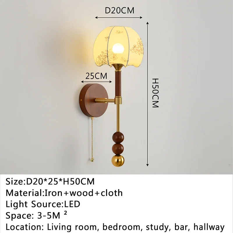 SOURA Contemporary Wall Lamp Retro Creativity Living Room Bedroom Study Room Hotel Villa Model RoomHallway Aisle Light