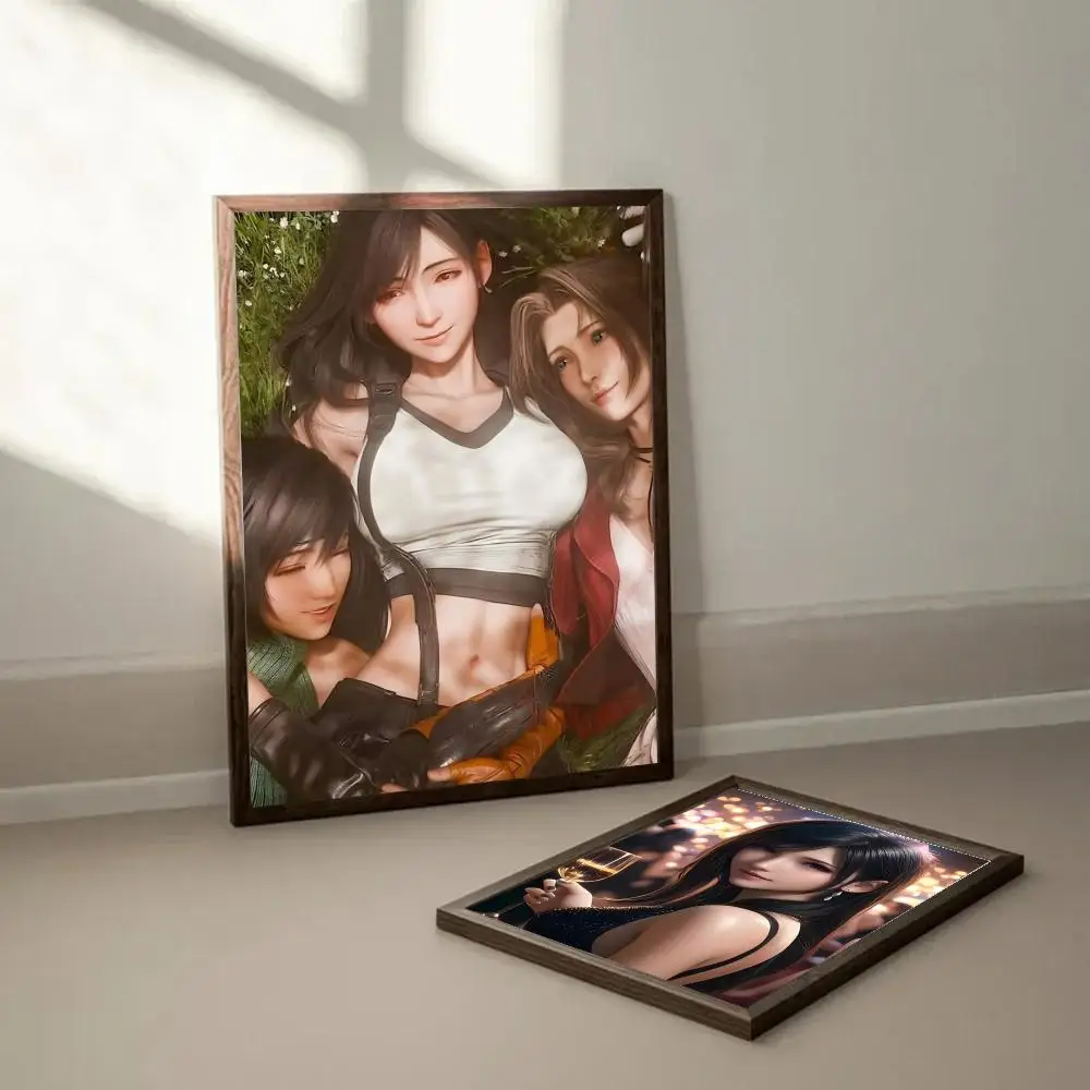 دور الخيال البوبي النهائي لـ T-Tifa Lockhart ملصق فني ملصق الفيلم جدارية الأسرة غرفة الأطفال جدار الديكور طباعة هدية #5