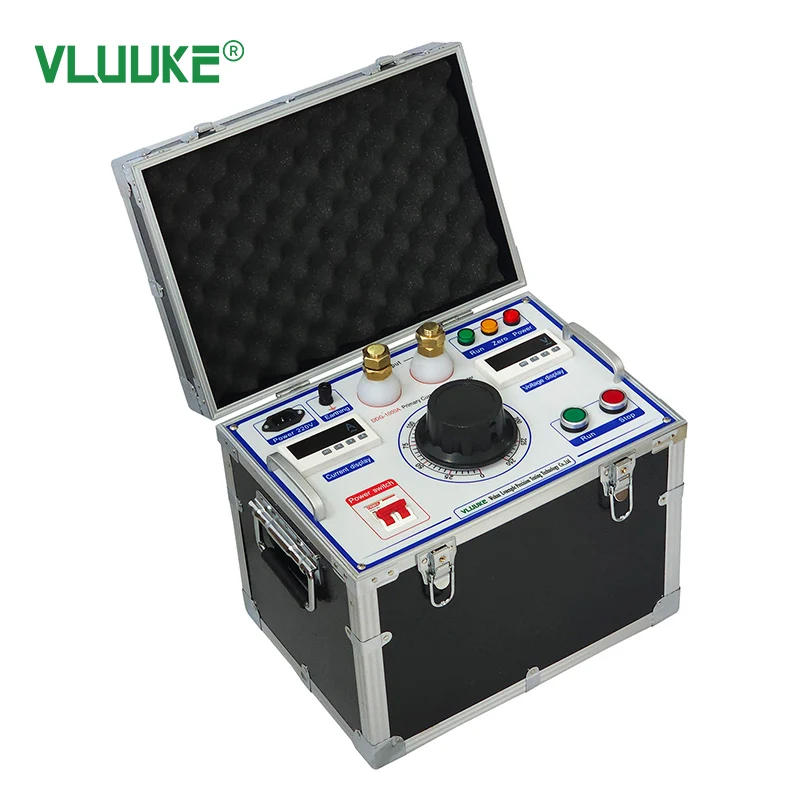 VLUUKE DDG-1000A High Accuracy IP67 Protection Electronic Primary Current Injection Tester 220V Power Source 2-Year Warranty