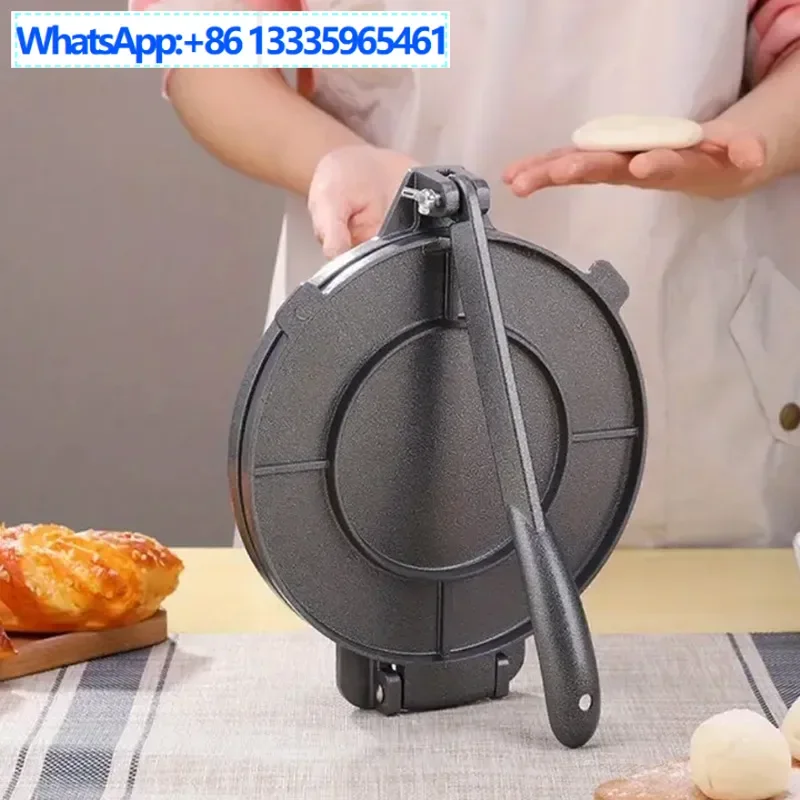 

2Pcs Corn Cake Press Aluminum Alloy Corn Cake Press Flip Machine Crepe Yarn Machine Pancake Machine Cast Aluminum Corn Cake Self