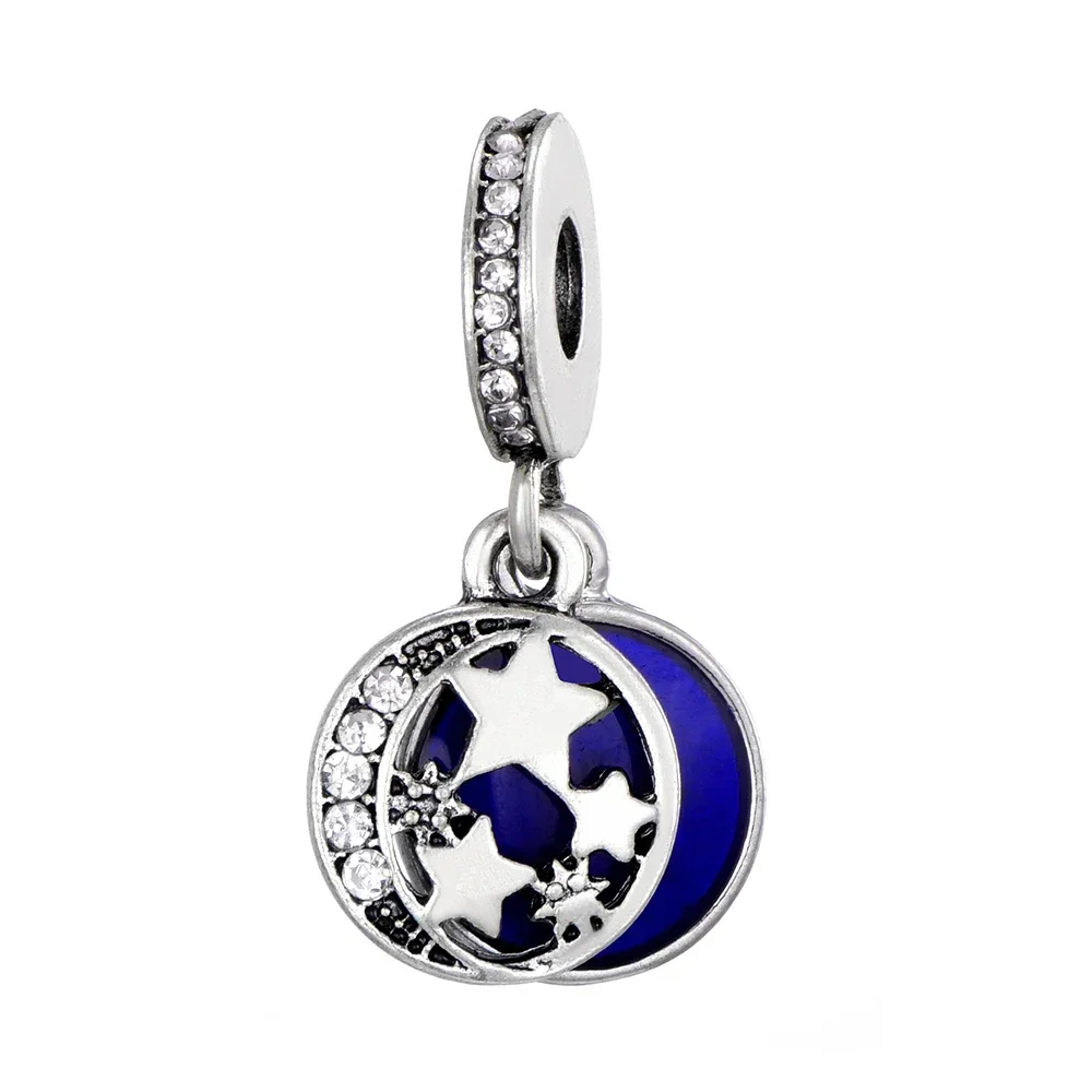 Fashion Crystal Charm Beads Pendant Original Fits Pandora Bracelet&Bangle Necklace DIY Making For Women Jewelry Gifts