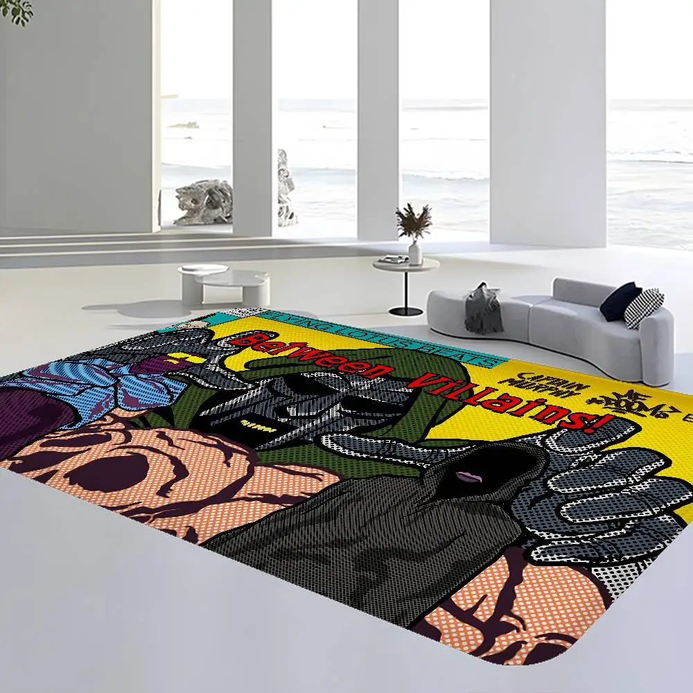 M-MF DOOM سجادة باب على الطراز الشمالي لغرفة النوم وغرفة المعيشة ممسحة شرفة منزلية مضادة للانزلاق Alfombra #4