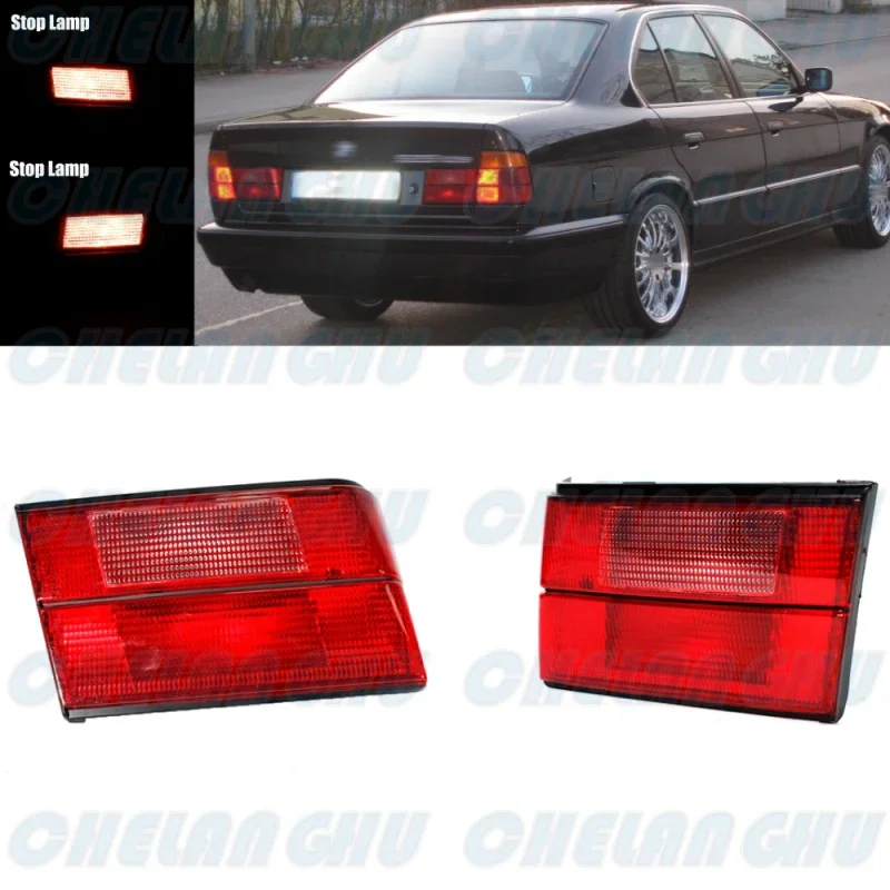 

Pair Inner Side Tail Rear Lamp Light For BMW 5 Series 525i 530i 540i E34 1988 1989 1990 1991 1992 1993 1994 1995