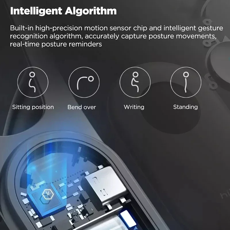 Интеллектуальный тренажер Hipee устройство для коррекции положения пальцев с напоминанием о правильной осанке, Корректор осанки для взрослых