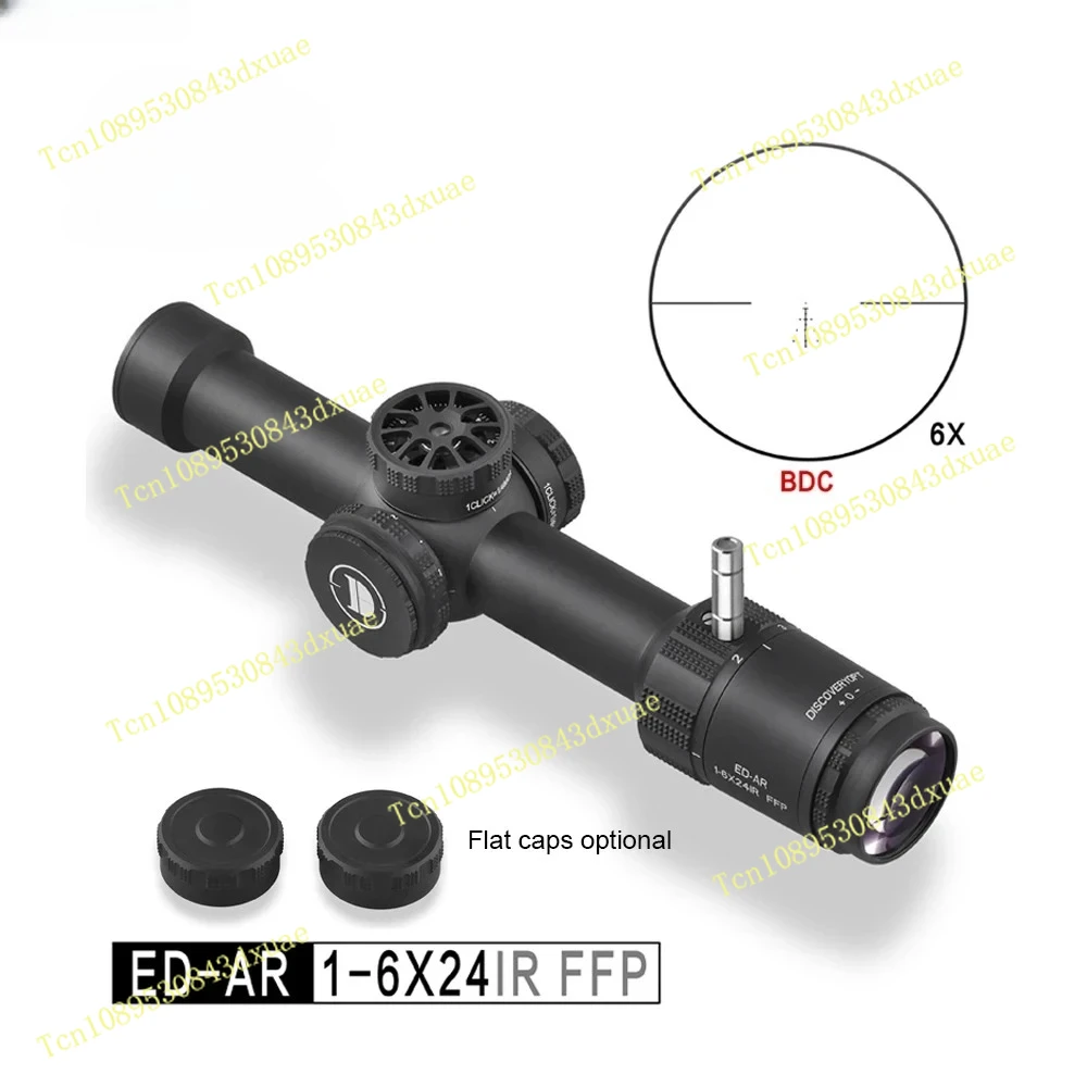 DiscoveryOpt Hunting Shooting Scope ED 1-6X24IR High Definition Scope With Illumination